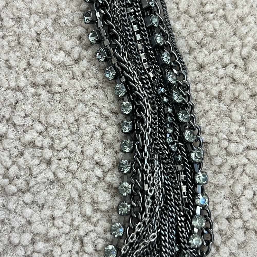 Kenneth Cole Elegant Silver-Tone Multi-Chain Bracelet - Picture 4 of 6
